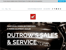 Tablet Screenshot of dutrowshonda.com